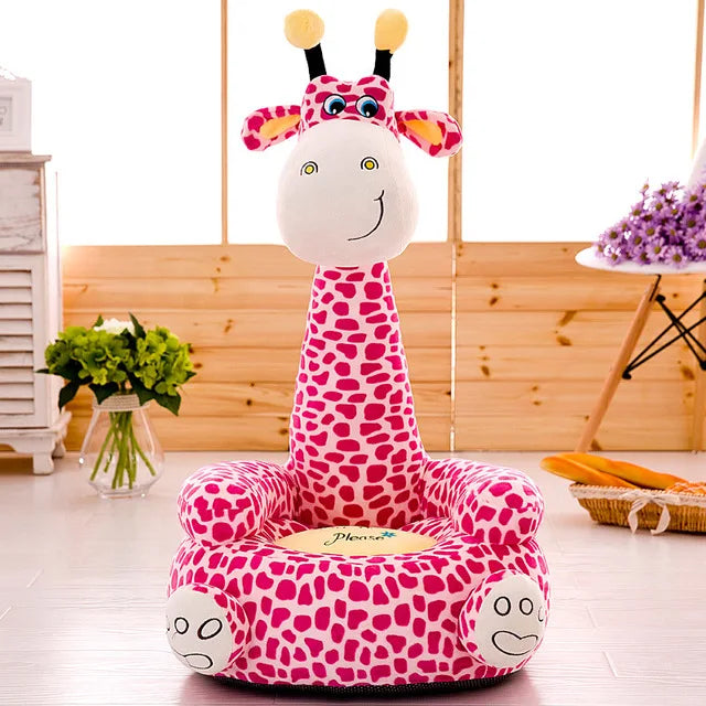 Dropshipping Boy Girl Children Cute Cartoon Bean Bag Sofa Chair Slipcover No Filler Baby Kids Fluffy Lazy Sofa Floor Seat Couch