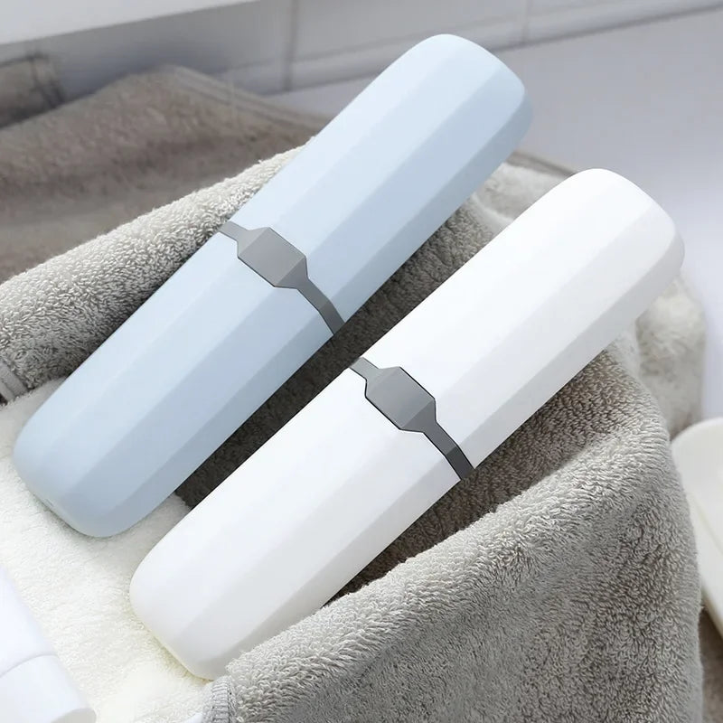 Travel Portable Toothbrush Toothpaste Holder Storage Box Case Pencil Container Cup Bathroom Accessories Outdoor Hiking Camping