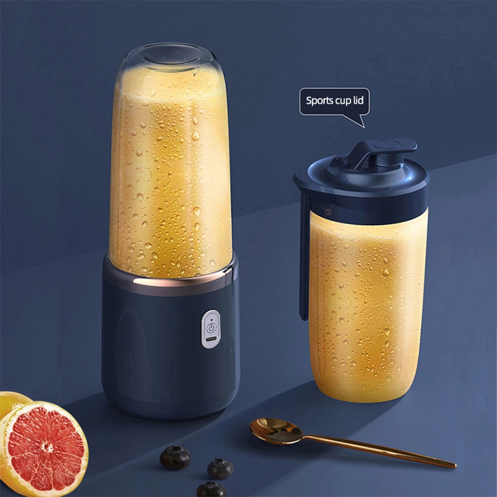 Portable Small Electric Juicer with Stainless Steel Blades