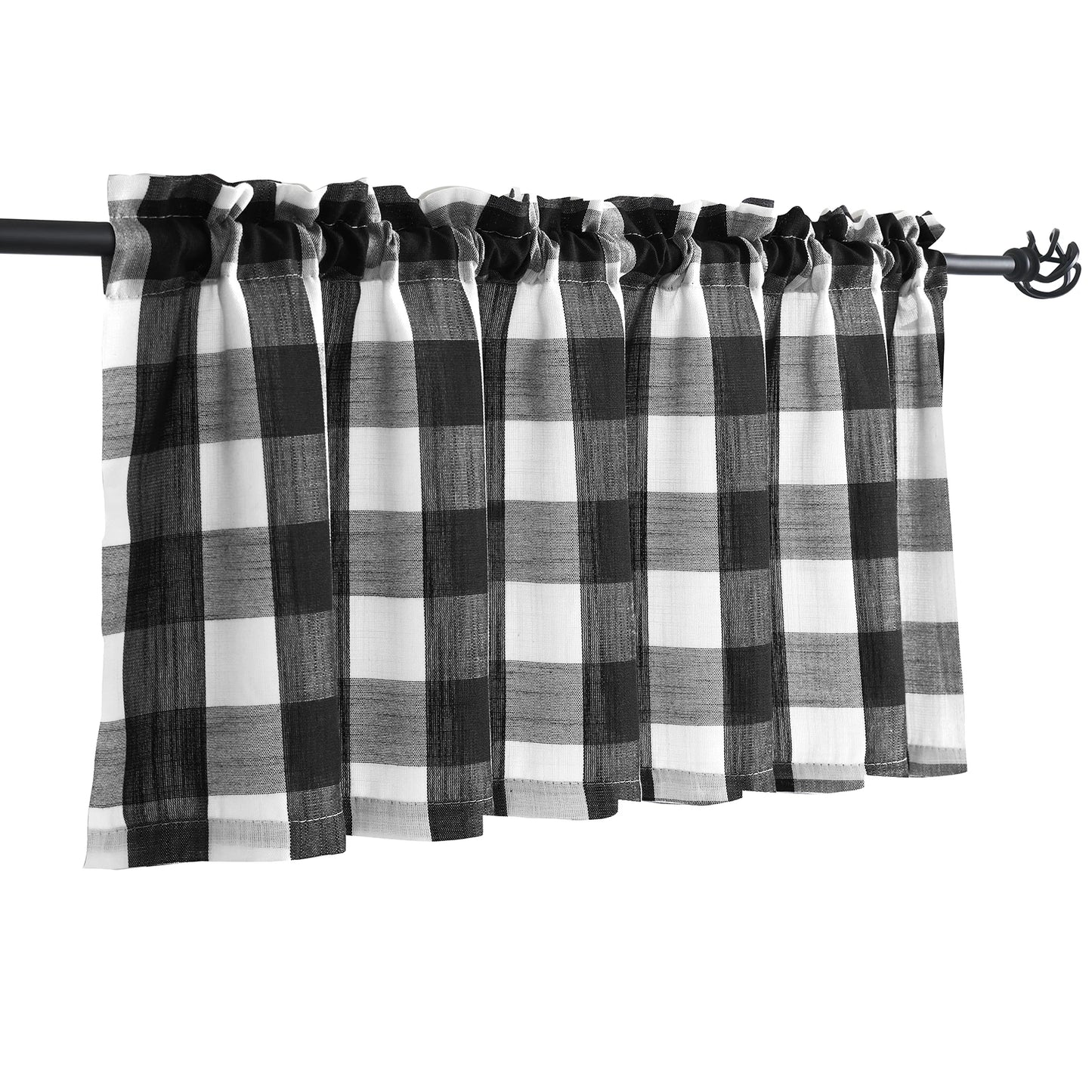 Checkered curtains, kitchen curtains    132x38cm   1pcs     68x60cm    68x91cm   2pcs