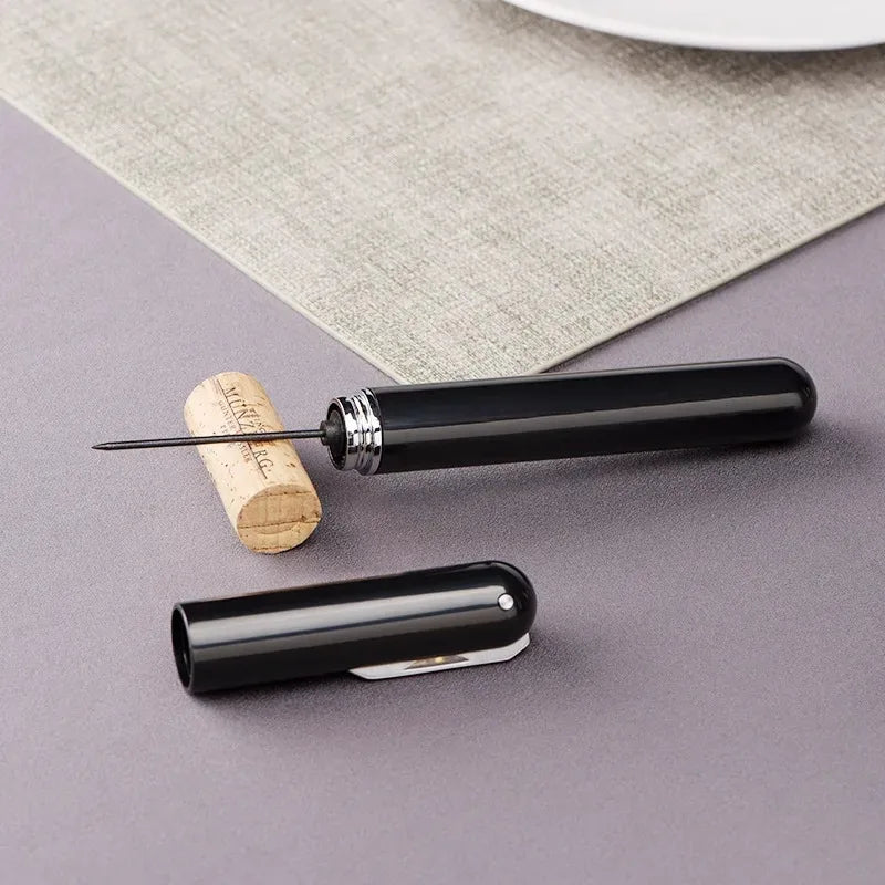 Air Pressure Pump Wine Bottle Opener Pen Shape Stainless Steel Needle Fast Kitchen Bar Party Portable Corkscrew OpenTool