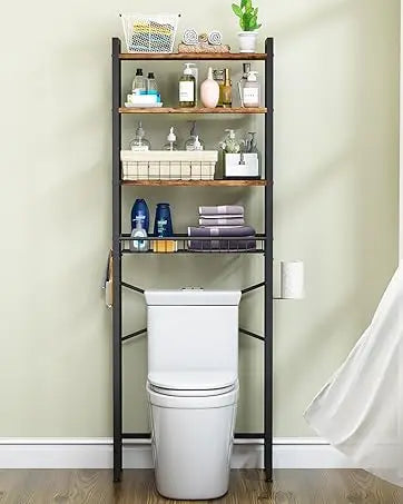 4-Tier Bathroom Organizer Shelf Over Toilet