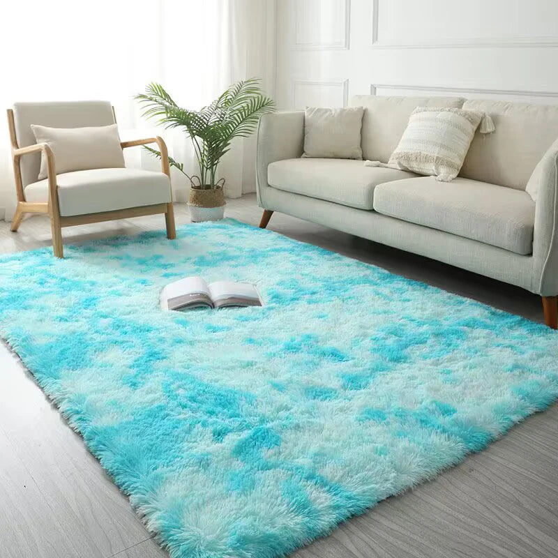 Carpet Living Room Tie-dye Carpets Soft And Fluffy Room Mats large Size Living Room Kid's Bedroom Play Cushion    variety of size and colors