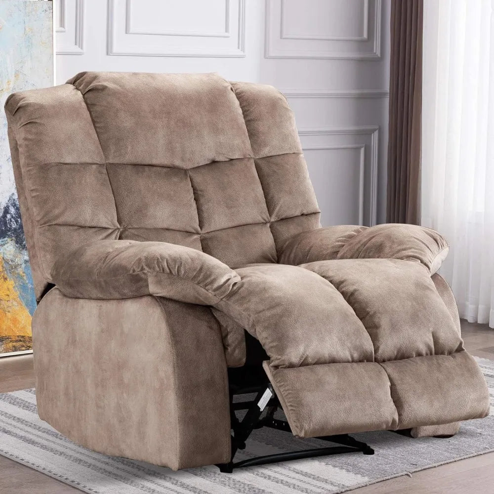 Living Room Recliners, for Living Room Overstuffed Breathable Fabric Reclining Chair Manual Sofas ,Livings Rooms Sofa Recliners