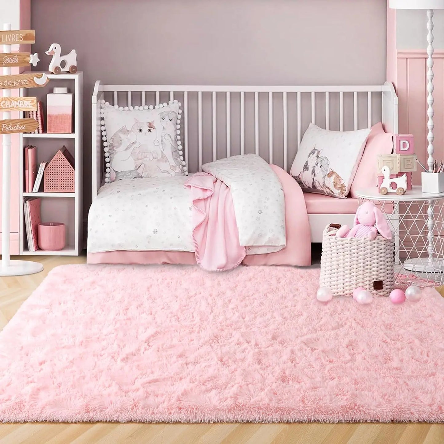 Noahas Fluffy Rugs for Bedroom Fuzzy Area Rugs for Living Room Soft Kids Carpet Non Slip Rugs for Hardwood Floors Room Decor