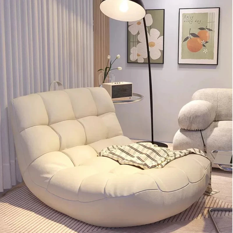 Living room Floor Single sofa chair balcony relaxing lazy sofa Corner Recliner Bean bag Soft chair Tatami couch modern furniture