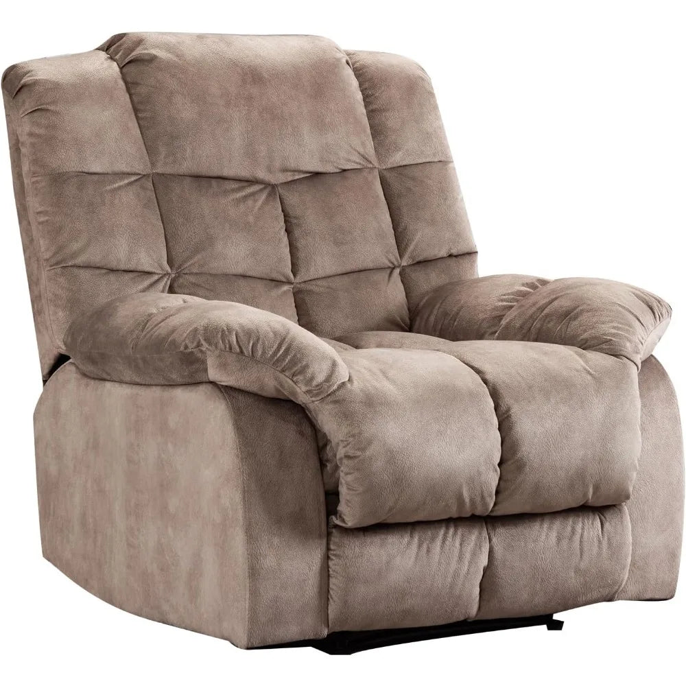 Living Room Recliners, for Living Room Overstuffed Breathable Fabric Reclining Chair Manual Sofas ,Livings Rooms Sofa Recliners